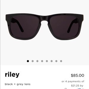 DIFF eyewear Riley black grey sunglasses